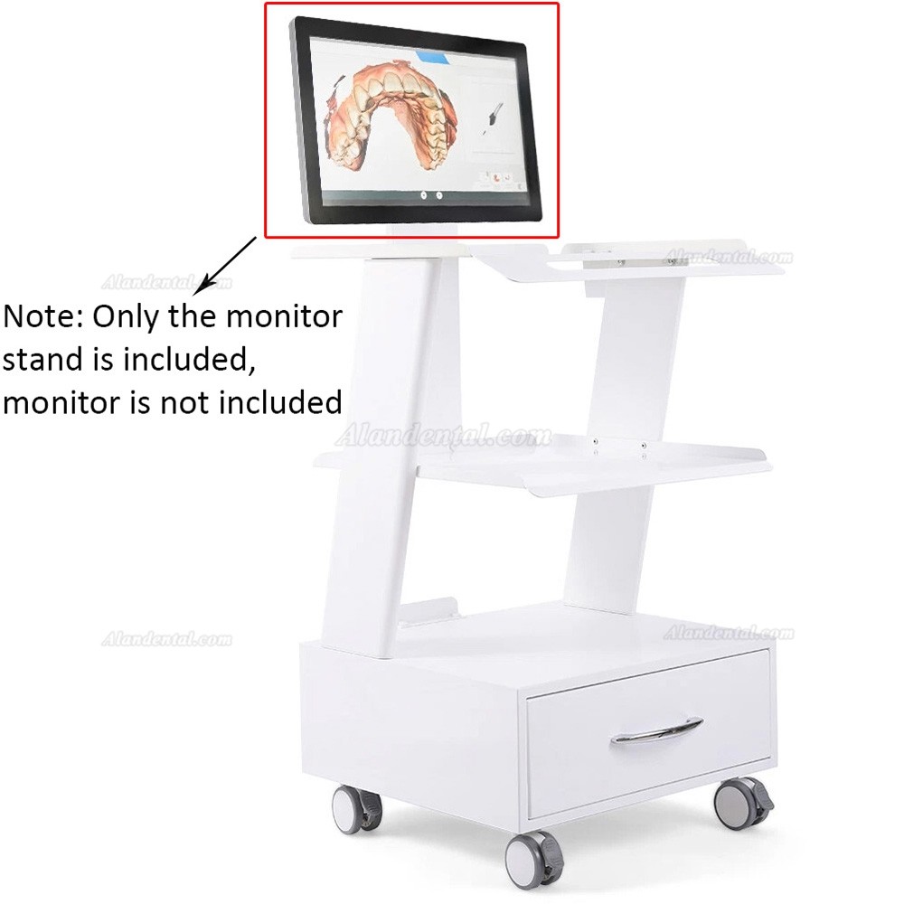 Dentech K2 Dental Mobile Cart Instrument Trolley With Storage Cabinet